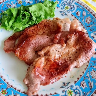 豚肉の赤ワイン焼き